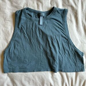 Blue skims muscle tank